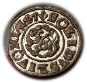 Obrazek 2 dla: Szeląg 1647 Krystyna Waza Liwonia