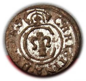 Obrazek dla: Szeląg 1644 Krystyna Waza Ryga