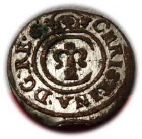 Obrazek dla: Szeląg 1645 Krystyna Waza Ryga