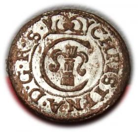 Obrazek dla: Szeląg 1652 Krystyna Waza Ryga