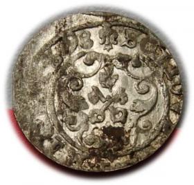 Obrazek 2 dla: Szeląg 1598 Zygmunt III Waza Ryga