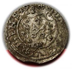 Obrazek 2 dla: Szeląg 1598 Zygmunt III Waza Ryga