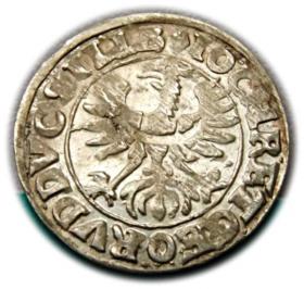 Obrazek 2 dla: 3 krajcary 1619 Jan Krystian Jerzy Rudolf Księstwo BrzeskoLegnickoWołowskie Złoty Stok