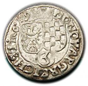 Obrazek dla: 3 krajcary 1619 Jan Krystian Jerzy Rudolf Księstwo BrzeskoLegnickoWołowskie Złoty Stok