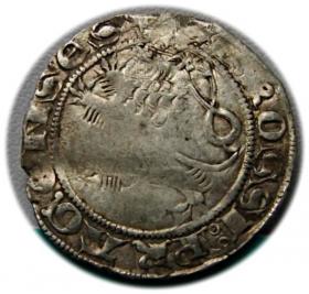 Obrazek 2 dla: Grosz praski Jan Luksemburski Czechy Kutna Hora