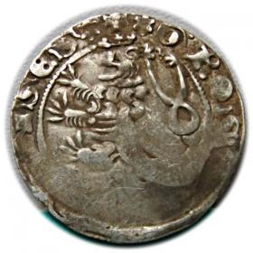 Obrazek 2 dla: Grosz praski Jan Luksemburski Czechy Kutna Hora