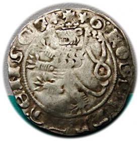 Obrazek 2 dla: Grosz praski Jan Luksemburski Czechy