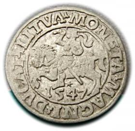 Obrazek dla: Półgrosz 1547 Zygmunt II August Wilno