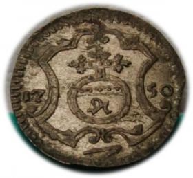 Obrazek dla: Halerz 1750 August III Sas Drezno