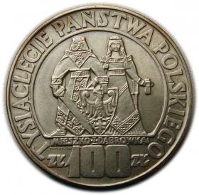 Obrazek dla: 100 złotych 1966 Mieszko i Dąbrówka