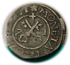 Obrazek 2 dla: Szeląg 1571 Wolne Miasto Ryga