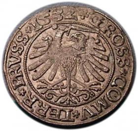 Obrazek 2 dla: Grosz pruski 1532 Zygmunt I Stary Toruń