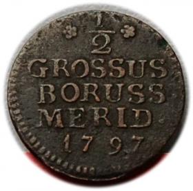 Obrazek dla: Półgrosz 1797 Fryderyk Wilhelm II Prusy Południowe Wrocław