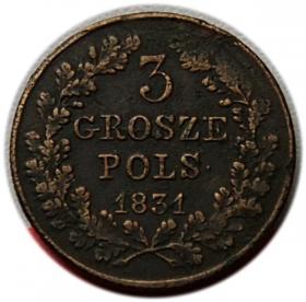 Obrazek dla: 3 grosze 1831 Powstanie Listopadowe Warszawa