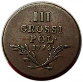 Obrazek dla: 3 grosze 1794 Galicja i Lodomeria zabór austriacki Wiedeń