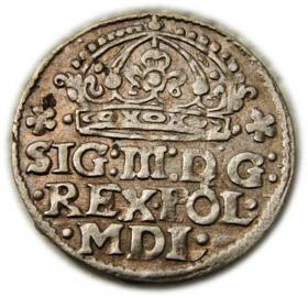 Obrazek dla: Grosz 1614 Zygmunt III Waza Kraków