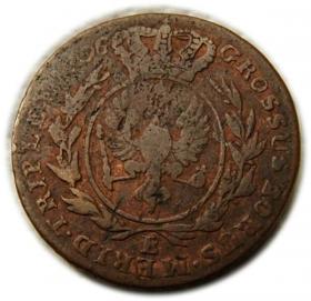 Obrazek 2 dla: Trojak 1796 Fryderyk Wilhelm II Prusy Południowe Wrocław