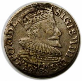 Obrazek dla: Trojak 1594 Zygmunt III Waza Malbork