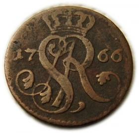 Obrazek dla: Grosz 1766 Stanisław August Poniatowski Warszawa