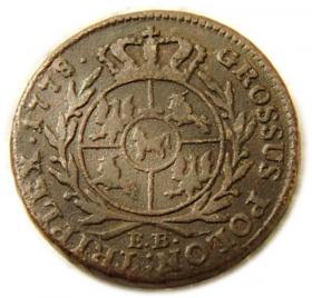 Obrazek 2 dla: Trojak 1778 Stanisław August Poniatowski Warszawa