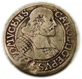 Obrazek dla: 3 krajcary 1670 Karol II Lichtenstein Ołomuniec 