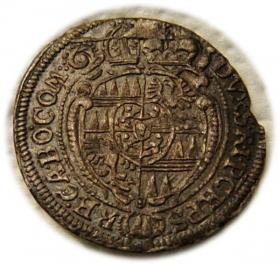 Obrazek 2 dla: 3 krajcary Karol II Lichtenstein Ołomuniec