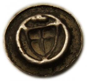 Obrazek dla: Brakteat tarcza z trójlistkiem, Zakon Krzyżacki