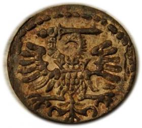 Obrazek 2 dla: Denar 1595 Zygmunt III Waza Gdańsk