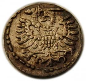 Obrazek 2 dla: Denar 1596 Zygmunt III Waza Gdańsk