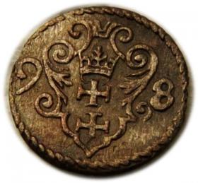 Obrazek dla: Denar 1598 Zygmunt III Waza Gdańsk