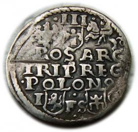 Obrazek 2 dla: Trojak 1595 Zygmunt III Waza Bydgoszcz