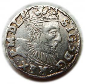 Obrazek dla: Trojak 1597 Zygmunt III Waza Lublin