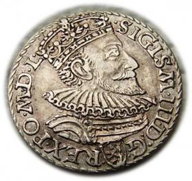Obrazek dla: Trojak 1592 Zygmunt III Waza Malbork