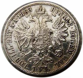 Obrazek 2 dla: Floren 1883 Franciszek Józef I Austria Wiedeń