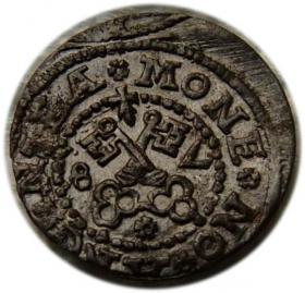 Obrazek 2 dla: Szeląg 1578 Wolne Miasto Ryga