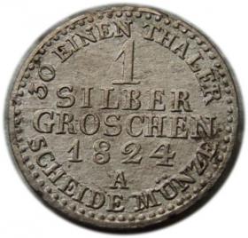 1 srebrny grosz 1824 Fryderyk Wilhelm III Berlin