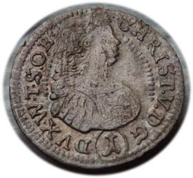 Obrazek dla: 1 krajcar 1684 Chrystian Ulryk I Księstwo Oleśnickie Oleśnica