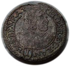 Obrazek dla: 1 krajcar 1681 Fryderyk Heski Księstwo Nyskie Biskupów Wrocławskich Nysa