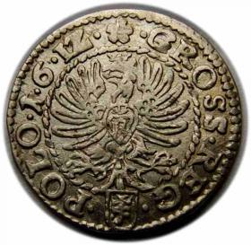 Obrazek 2 dla: Grosz 1612 Zygmunt III Waza Kraków