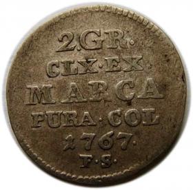 Obrazek dla: Dwugrosz 1767 Stanisław August Poniatowski Warszawa