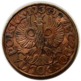 Obrazek 2 dla: 5 groszy 1937 II RP Warszawa