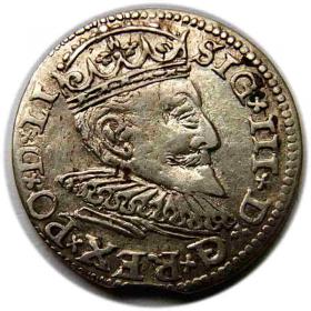 Trojak 1594 Zygmunt III Waza Ryga