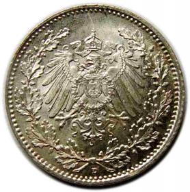 1/2 marki 1918 Wilhelm II Hohenzollern Niemcy Monachium