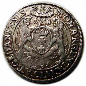 Obrazek 2 dla: Ort 1661 Jan Kazimierz Gdańsk