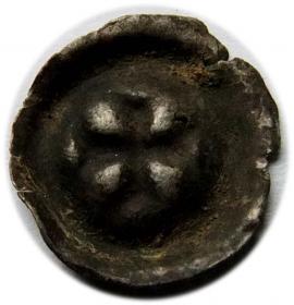 Obrazek 2 dla: Brakteat Zakon Krzyżacki krzyż grecki