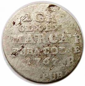 Obrazek dla: Dwugrosz 1767 Stanisław August Poniatowski Warszawa