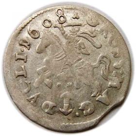 Obrazek dla: Grosz 1608 Zygmunt III Waza Litwa Wilno