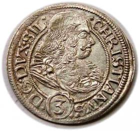 Obrazek dla: 3 krajcary 1669 Chrystian Wołowski Księstwo Brzesko Legnicko Wołowskie Brzeg