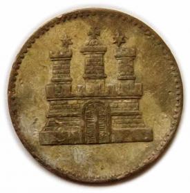Obrazek 2 dla: 1 sechsling 1855 Hamburg