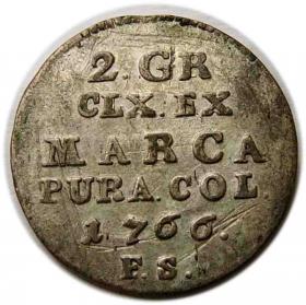 Obrazek dla: Dwugrosz 1766 Stanisław August Poniatowski Warszawa